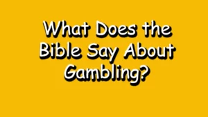 Read more about the article What Does the Bible Say About Gambling?