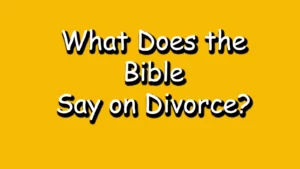 Read more about the article What Does the Bible Say on Divorce? Understanding God’s View on Ending Marriage